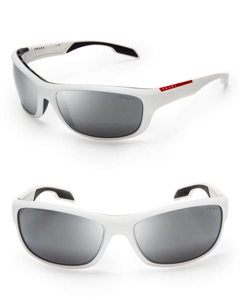 prada mens sunglasses white|prada men's sunglasses polarized.